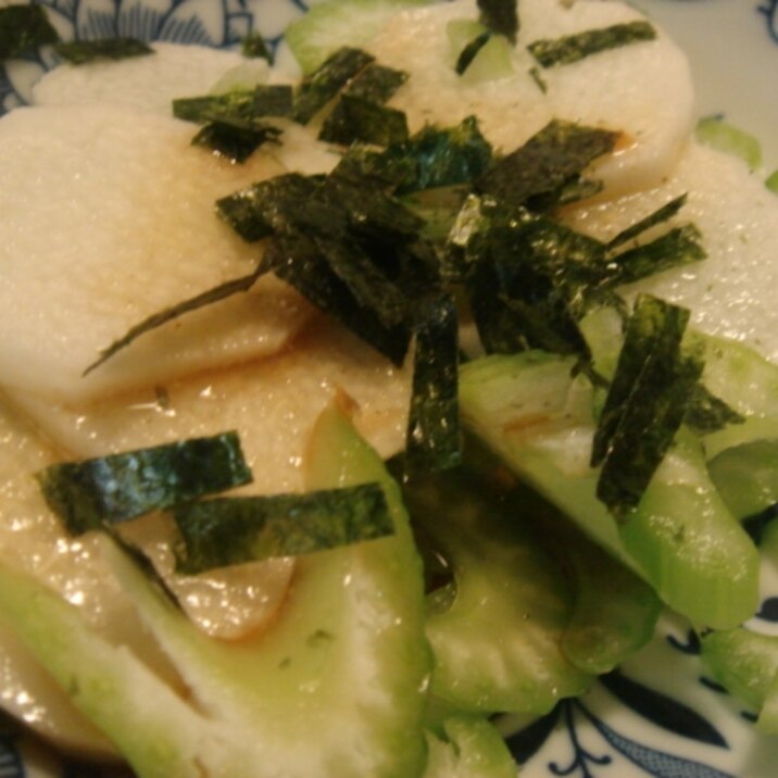 長芋とセロリの簡単おつまみ